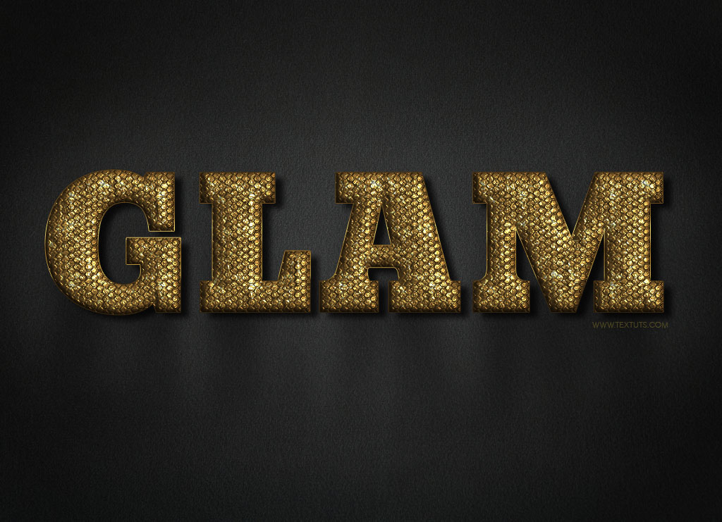 Download Glam Gold Text Effect: Free PSD Font Download | Textuts