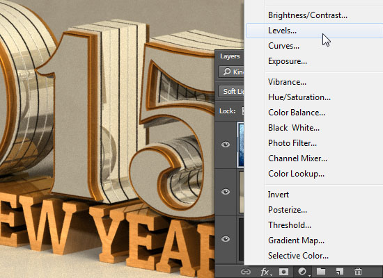 Shiny Reflective 3D Text Effect step 10