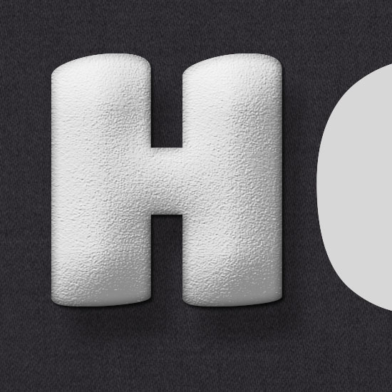 Stuffed Wool Text Effect step 3