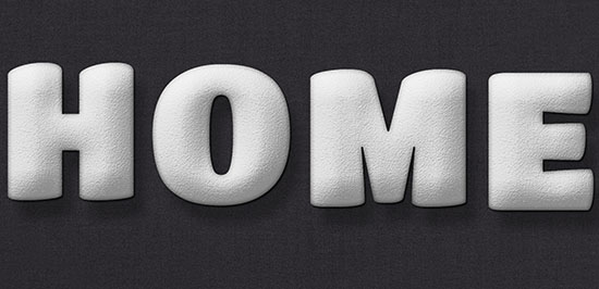 Stuffed Wool Text Effect step 3