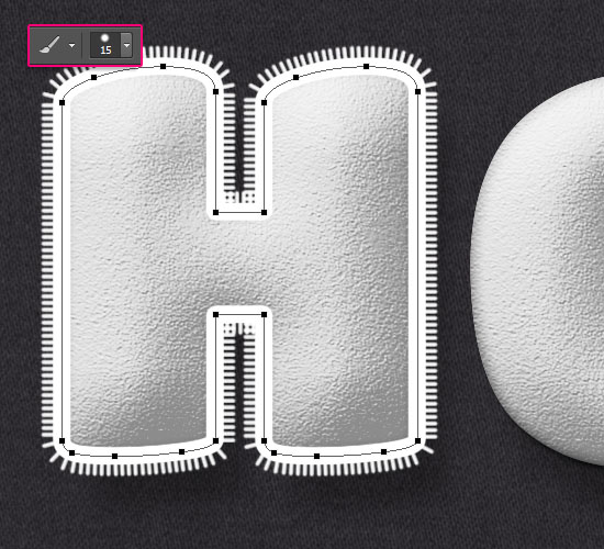 Stuffed Wool Text Effect step 5