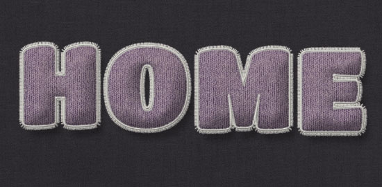 Stuffed Wool Text Effect step 11