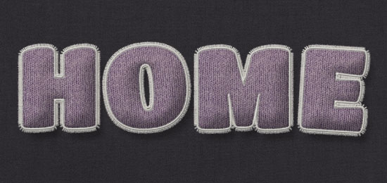 Stuffed Wool Text Effect step 11