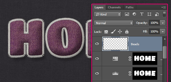 Stuffed Wool Text Effect step 12