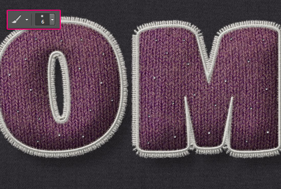 Stuffed Wool Text Effect step 12