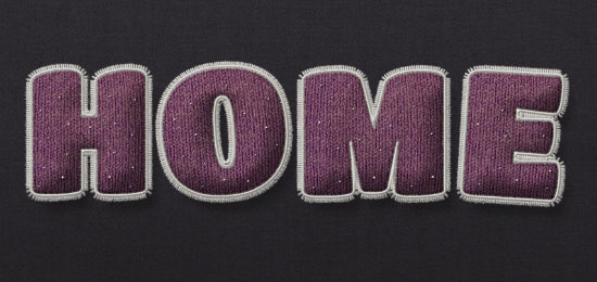 Stuffed Wool Text Effect step 13