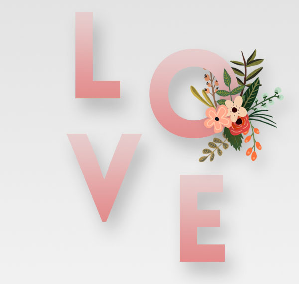 Floral Text Effect step 4