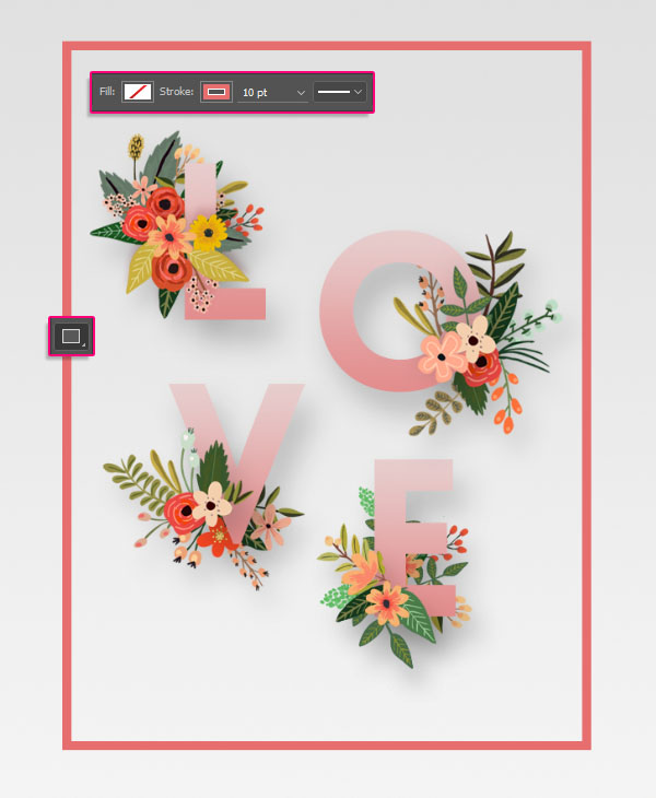 Floral Text Effect step 5